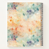 Zachte Pastel Waterverf Abstract Notitieboek (Achterkant)