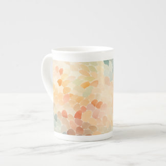Zachte Pastel Waterverf Abstract Porselein Kop