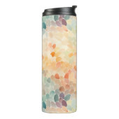 Zachte Pastel Waterverf Abstract Thermosbeker (Gedraaid links)