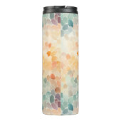 Zachte Pastel Waterverf Abstract Thermosbeker (Achterkant)