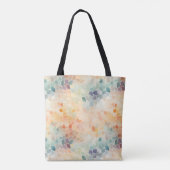 Zachte Pastel Waterverf Abstract Tote Bag (Achterkant)