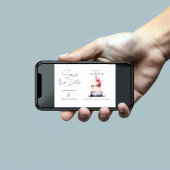 Zachte pastel waterverf bruidstaart opslaan de dat save the date