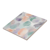 Zachte pastel Waterverf wast Tegeltje (Zijkant)