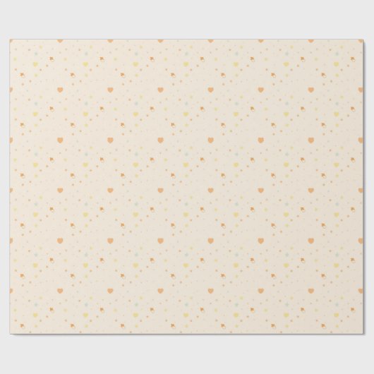 Zachte Pastel Whimsisch Patroon Cadeaupapier (Vlak)