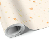 Zachte Pastel Whimsisch Patroon Cadeaupapier (Rol Hoek)