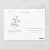 Zachte Pastel Wilde Bloemen Kalender  Bewaar de da Briefkaart (Achterkant)