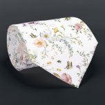 Zachte Pastel Wildflower Spring Meadow Stropdas<br><div class="desc">Prachtig boho-geïnspireerd ontwerp met zachte pastel waterverf wilde bloemen in verschillende tinten van blos,  roze,  lavendel,  geel en groen.</div>