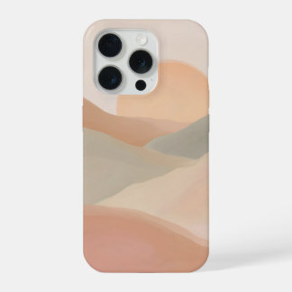 Zachte Pastel Zonsondergang Heuvels Minimaal Abstr iPhone 15 Pro Case