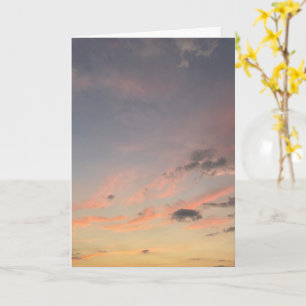 Zachte Pastel Zonsondergang Wolken Kaart