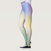 Zachte Pastel Zonsopgang Gradiënt Yoga Leggings (Links)