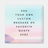 Zachte pastel zonsopgang met vogels aangepaste ber magneet (Voorkant)