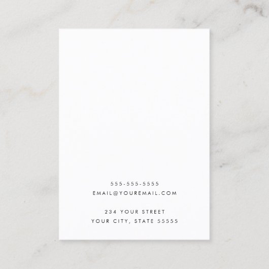 Zachte pastel zonsopgang met vogels oorbel kaart visitekaartje (Achterkant)