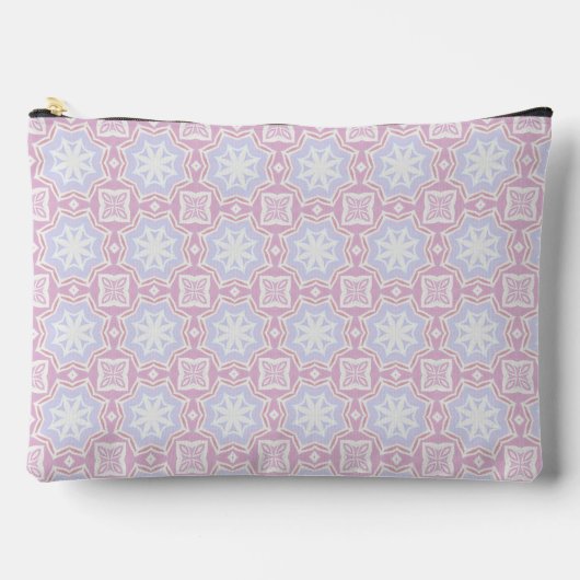 Zachte pastelaccessoirezak – Roze & Lavendel Etui (Voorkant)