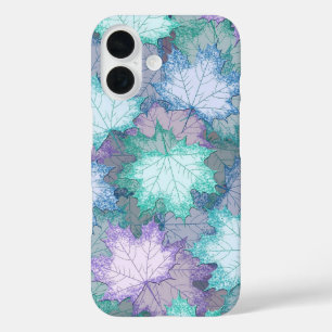 Zachte pastelbladeren iPhone 16 hoesje