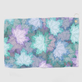 Zachte pastelbladeren golfhanddoek (Horizontaal)