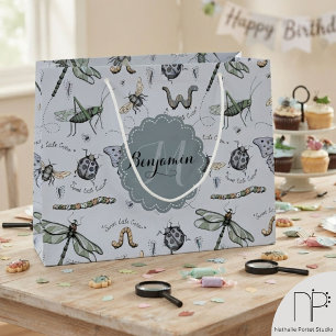 Zachte Pastelblauwe Boho Baby Bugs Kids & Baby Groot Cadeauzakje