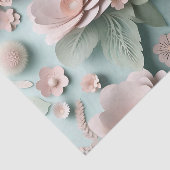 Zachte pastelbloem Elegant Tissuepapier (Detail)