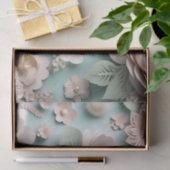 Zachte pastelbloem Elegant Tissuepapier (Geschenk)