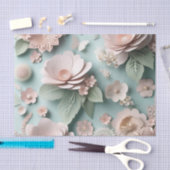 Zachte pastelbloem Elegant Tissuepapier (Craft)