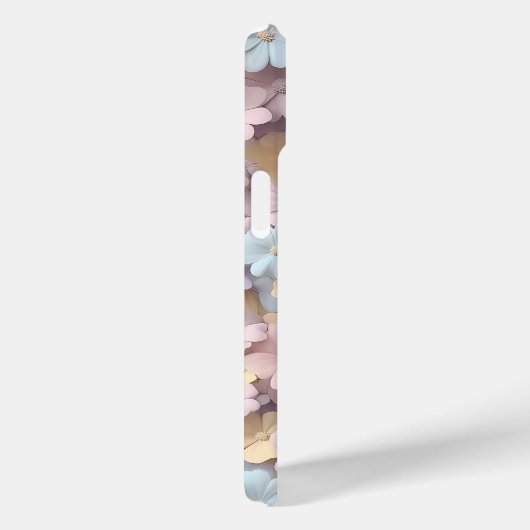 Zachte Pastelbloesem 3D Bloemen Telefoonhoesje Case-Mate iPhone Case (Achterkant / Rechts)