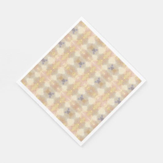 Zachte Pastelcaleidoscoop Papieren servetten (Hoek)