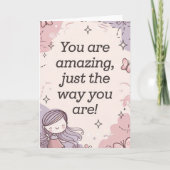 Zachte pasteldromen achtergrond kaart (Voorkant)