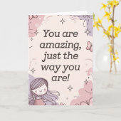 Zachte pasteldromen achtergrond kaart (Gele Bloem)