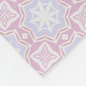 Zachte pastelgeometrische deken – Roze & Lavendel (Hoek)