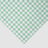 Zachte Pastelgroene Gingham Patroon Tissuepapier (Detail)