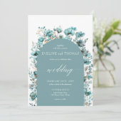 Zachte pastelgroene minimalistische turquoise wild kaart (Staand voorkant)