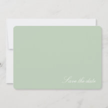 Zachte Pastelgroene Moderne Save the date