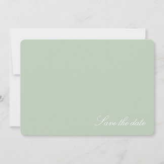 Zachte Pastelgroene Moderne Save the date