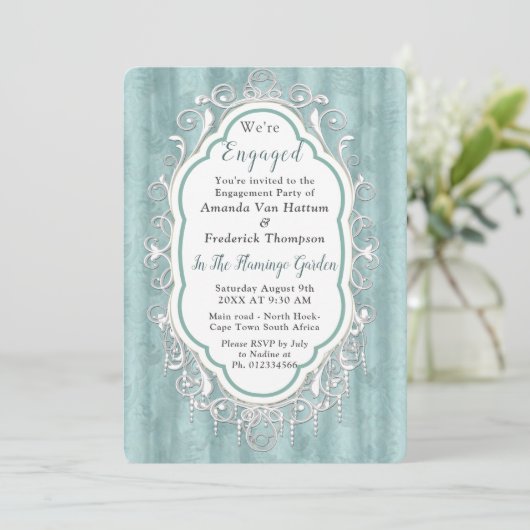 Zachte pastelijns van Sage Green Kaart (Staand voorkant)