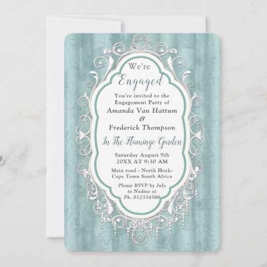 Zachte pastelijns van Sage Green Kaart (Voorkant)