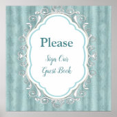 Zachte pastelijns van Sage Green Poster (Voorkant)