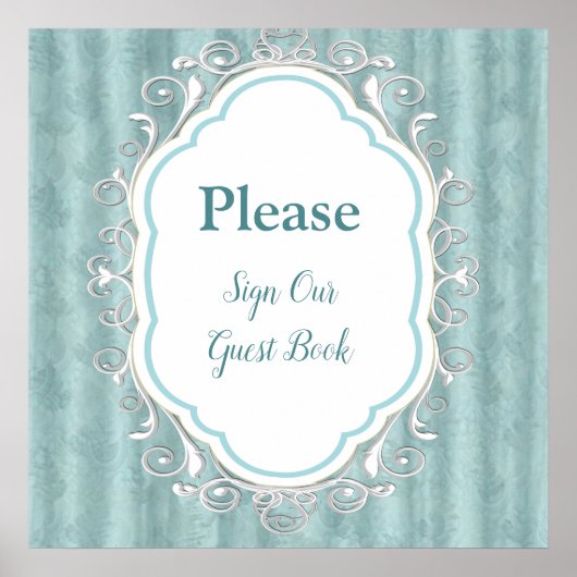 Zachte pastelijns van Sage Green Poster (Voorkant)