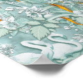 Zachte pastelijns van Sage Green Poster (Hoek)