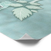 Zachte pastelijns van Sage Green Poster (Hoek)