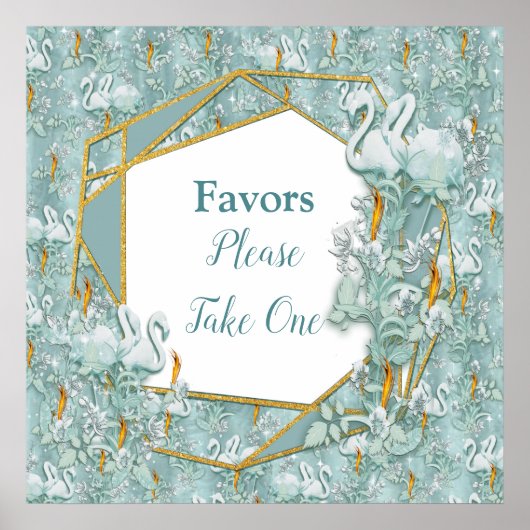 Zachte pastelijns van Sage Green Poster (Voorkant)