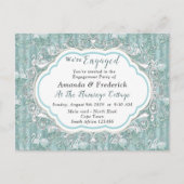 Zachte pastelijns van Sage Green Uitnodiging Briefkaart (Voorkant)