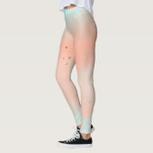 Zachte pastelkleur All-Over-Print Leggings (Links)