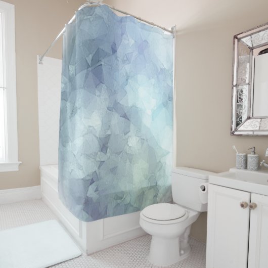 ZACHTE PASTELKLEUR GEOMETRISCH ABSTRACT DOUCHEGORDIJN (In situ)