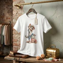 Zachte Pastelkleur Kitten Macaron Liefhebber Dames T-shirt