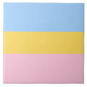 Zachte pastelkleuren tegeltje (Voorkant)
