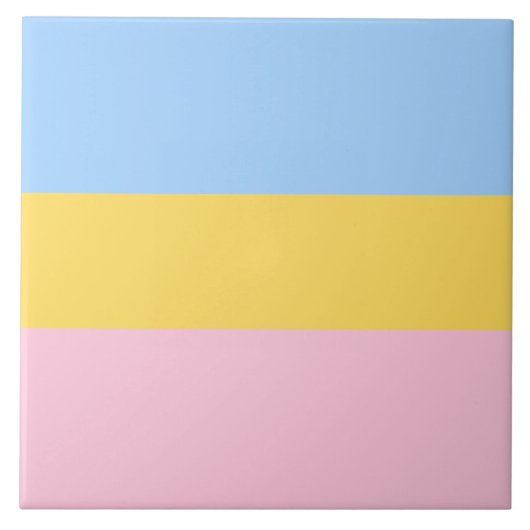 Zachte pastelkleuren tegeltje (Voorkant)