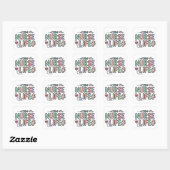 Zachte Pastelkleurige Sticker over het Leven als V (Vel)
