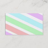 zachte pastelkleurstrips visitekaartjes (Achterkant)