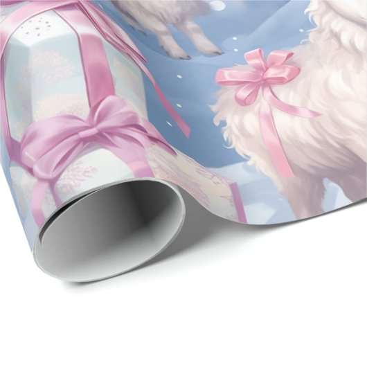 Zachte pastellammeren en geschenken cadeaupapier (Rol Hoek)