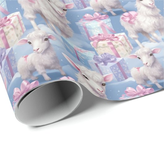 Zachte pastellammeren en geschenken Sm Cadeaupapier (Rol Hoek)