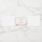 Zachte pasteloceaan onder het Zee Wedding Favors Waterfles Etiket (Enkel label)